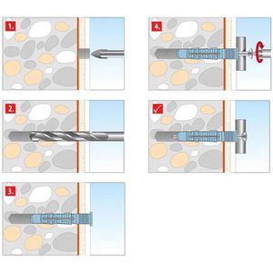 Produktbild für Schrauben-Dübel-Set Tox 14271021, Aqua Stop Pro