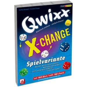 Spielblock NSV 130015572, Qwixx X-Change, 2 Stück