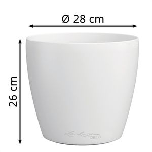 Produktbild für Übertopf Lechuza-DECO 28, weiß, Ø 28 x 26 cm