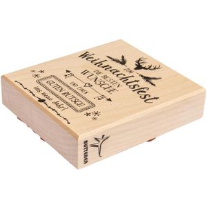 Produktbild für Motivstempel Rayher 29141000 Weihnachtsfest, aus Holz