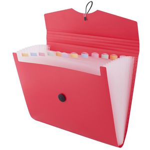 Fächermappe D.RECT 5580, A4, rot