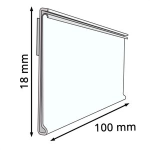 Produktbild für Scannerschiene Böttcher-AG DBR 18, mit C-Raste, 100 x 18 mm