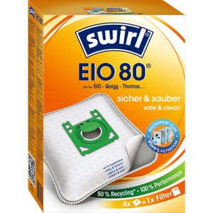 Staubsaugerbeutel Swirl EIO 80 MicroPor Plus, mit Ersatzfilter