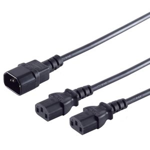 Netzkabel S-Conn 60019, 1,8 m, schwarz