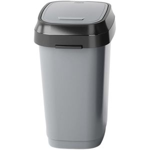 Mülleimer Curver KIS Dual Swing, grau/anthrazit