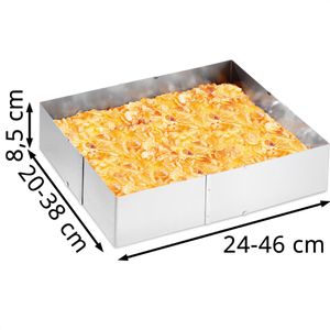 Produktbild für Backrahmen Gefu Uno 14315, mit Klemmung, aus Edelstahl