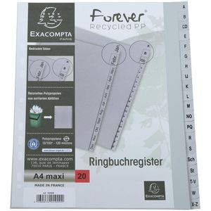 Produktbild für Register Exacompta 1920B, A4 Überbreite, A-Z