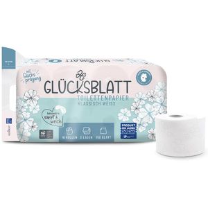 Toilettenpapier Glücksblatt Klassisch Weiß