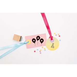 Produktbild für Motivstempel Folia Stempelset Happy Birthday, aus Holz