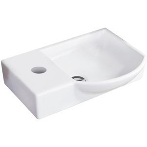 Waschbecken Fackelmann Gäste-WC, aus Keramik, weiß