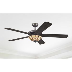 Produktbild für Deckenventilator Westinghouse Comet Tiffany, 72485, Ø 132cm