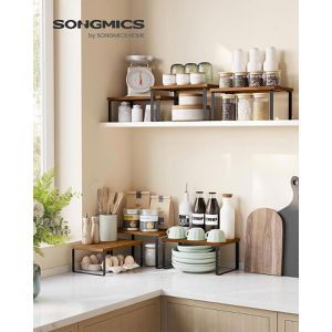 Produktbild für Küchenregal Songmics KCS220K02, braun, 3er Set