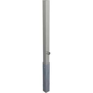 Produktbild für Absperrpfosten Schake 4070F, silber, aus Edelstahl