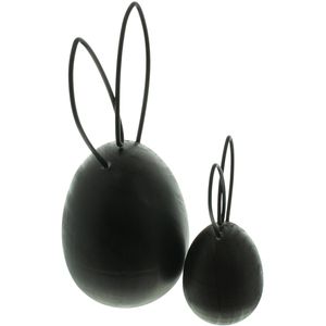 Produktbild für Osterdeko Frank-Flechtwaren schwarz, 2 Stück