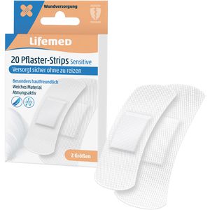 Pflaster Lifemed Sensitive, 20 Strips