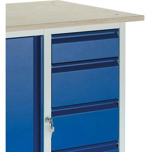 Produktbild für Werkstattwagen Rollcart 07-4361, Tragkraft 400 kg
