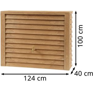 Produktbild für Regentonne Garantia Woody Wandtank, 350 Liter