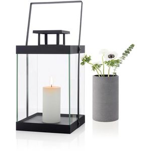 Produktbild für Laterne Blomus Finca M 63687, schwarz, indoor
