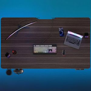 Produktbild für Schreibtisch CASARIA 109357, braun / schwarz