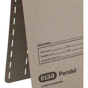Produktbild für Pendelhefter Elba 100420897, Zweifalz, A4, grau