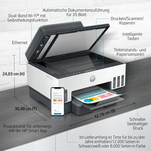 Produktbild für Multifunktionsgerät HP Smart Tank 7305 AiO