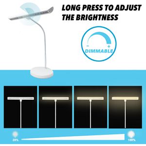 Produktbild für Schreibtischlampe Infitronic IN18LEDKLW, weiß, LED, dimmbar