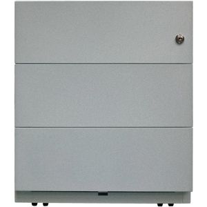 Produktbild für Rollcontainer Bisley Note, aus Metall, silber