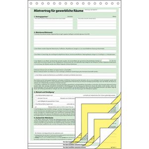 Mietvertrag Sigel MV461, DIN A4, 2 x 3 Blatt