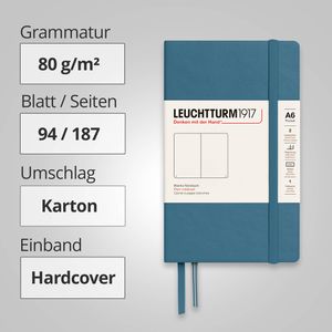 Produktbild für Notizbuch Leuchtturm1917 Pocket, 365629, Karton Hardcover