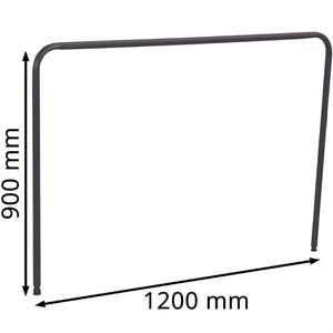 Produktbild für Einsteckbügel VARIOfit zsw-1292/AG, (LxH) 1200 x 900 mm