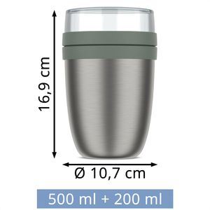 Produktbild für Thermobehälter Mepal Thermo-Lunchpot Ellipse, Edelstahl