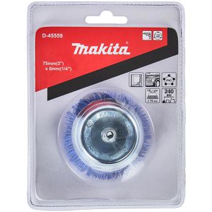 Produktbild für Drahtbürste Makita D-45559, fein Topfbürste Ø 75mm