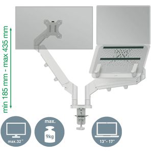 Produktbild für Monitorhalterung Leitz Ergo, VESA 75x75 &amp; 100x100 mm