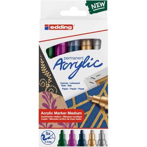 Produktbild für Acrylstifte Edding 5100 Acrylic Festlich Medium