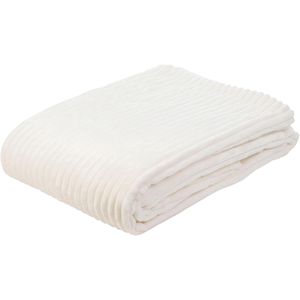 Produktbild für Kuscheldecke Gözze Cord Optik, 40067-00, wollweiß
