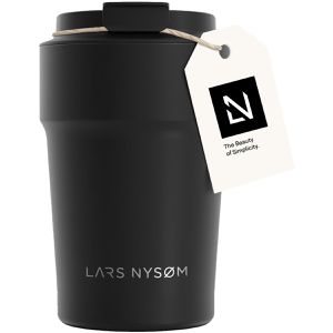 Produktbild für Thermobecher LARS-NYSØM Bevaegelse Carbon Black, schwarz
