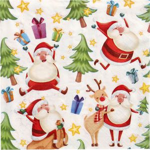 Produktbild für Servietten Papstar 89100 Happy Santa