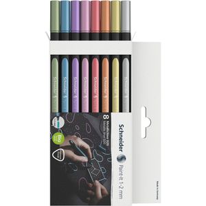 Metallic-Stifte Schneider Paint-It 020, farbig sortiert