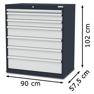 Produktbild für Schubladenschrank Simplaflex CL9H101231K1, Metall