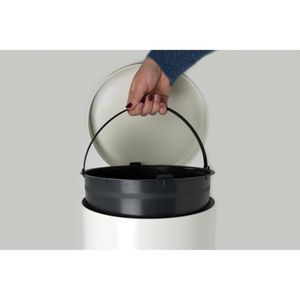 Produktbild für Mülleimer Helit H2404205, the knight, weiß