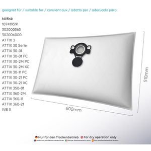 Produktbild für Staubsaugerbeutel McFilter NI 18