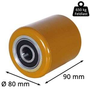 Produktbild für Hubwagen-Rolle CASCOO bis 650 kg, Polyurethan