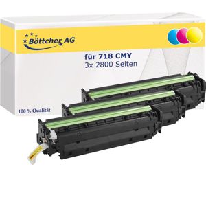 Toner Böttcher-AG für Canon 718 CMY Multipack
