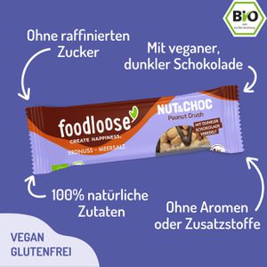 Produktbild für Müsliriegel foodloose Peanut Crush, BIO