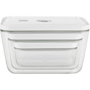 Produktbild für Vakuumbehälter Zwilling Fresh &amp; Save, aus Glas, Set, 3-teilig