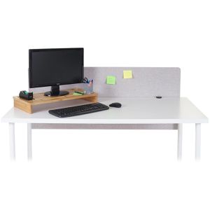 Produktbild für Tischtrennwand Mendler HWC-G75, grau