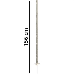 Produktbild für Weidezaunpfähle AKO 443493, aus Kunststoff, weiß, 156 cm