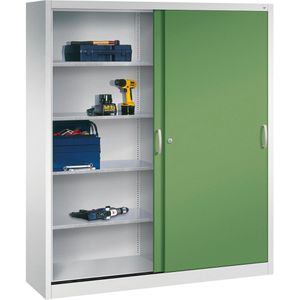 Produktbild für Werkzeugschrank CP-Möbel 2149-00, aus Metall, grau / grün