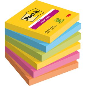 Produktbild für Haftnotizen Post-it Super Sticky Carnival, bunt