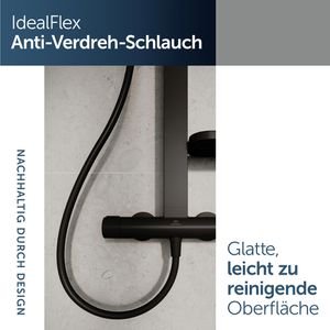 Produktbild für Duschsystem Ideal-Standard Ceratherm Alu+ BD583XG, schwarz